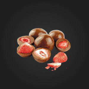 Drajeuri căpșună în ciocolată cu lapte